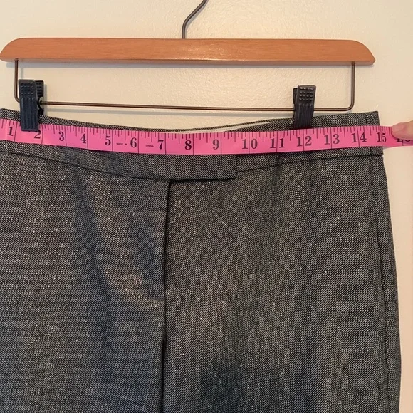 J. Crew Y2K Suit. Shimmer gold & Drk gray SZ 0. Purchased in NYC. 2007 winter. - Picture 7 of 10